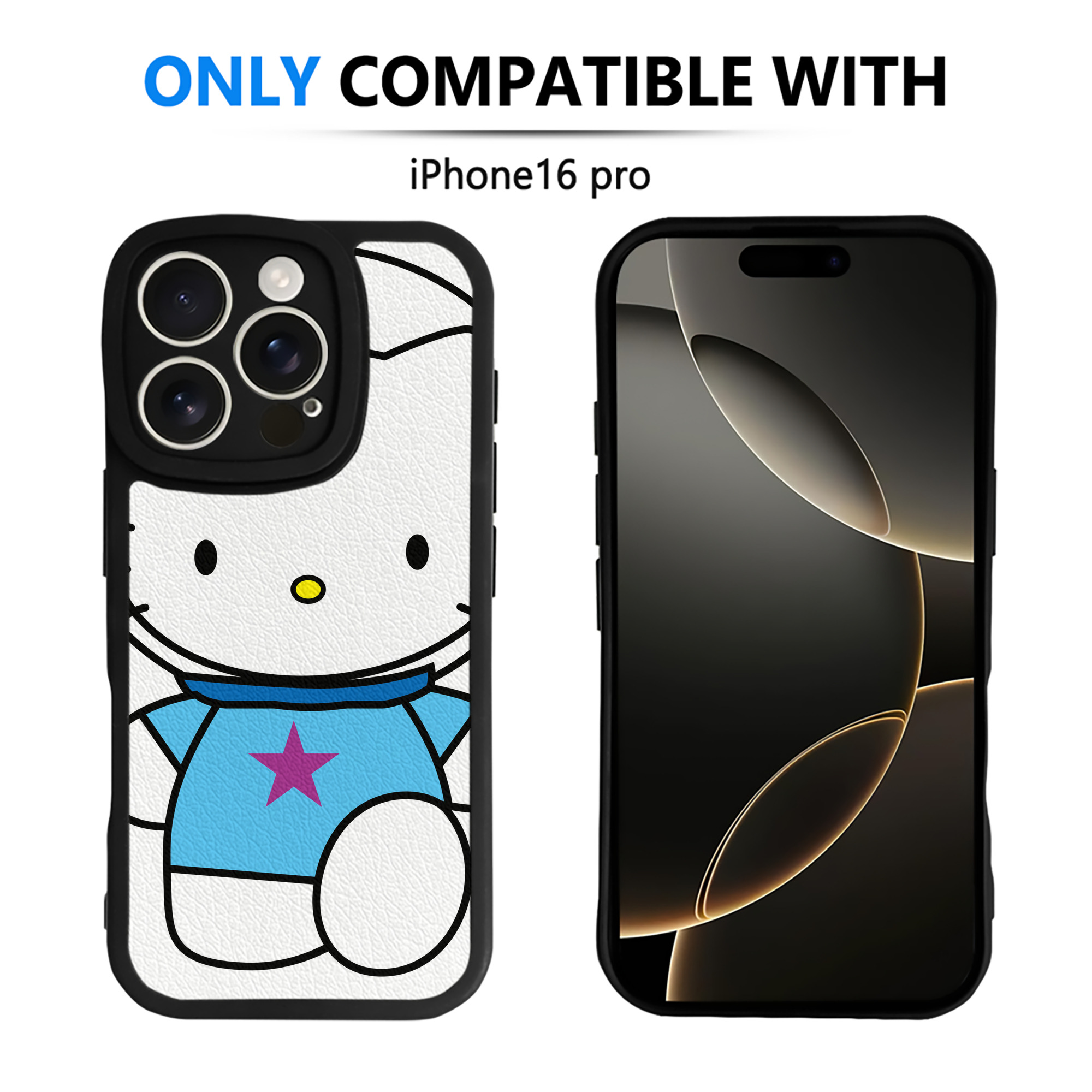 （画像用） Hello Kitty ハローキティ 【iPhone 16シリーズ対応】シリコンスマホケース（レザー調） 材質：シリコン